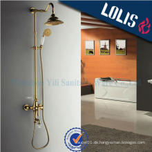 Modernes Haus Luxus Gold Messing einzigen Griff Wannenmischer Dusche Wasserhahn Set